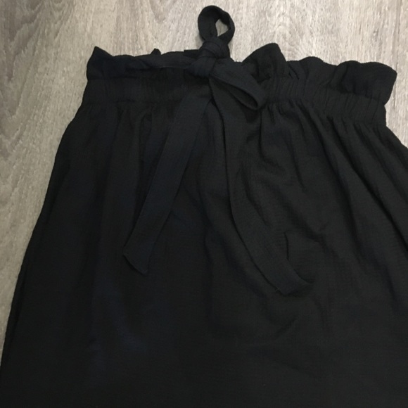 H&M Black Frill Dress With Bow and Shoulder Ties - Picture 3 of 5